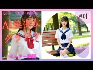 【イメージ画像／制服JK】S級美女グラビアアイドル制服美少女コレクション【セーラー服編】#ailookbook #セーラー服 #Aiグラビア