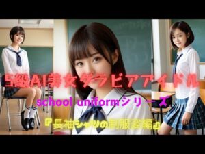 S級AI美女グラビアアイドルschool uniformシリーズ『長袖シャツの制服姿編』#ai美女ギャラリー #かわいい #aiガールモデル