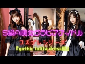 S級AI美女グラビアアイドルコスプレシリーズ『gothic lolita dress編』