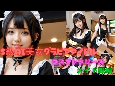 S級AI美女グラビアアイドルコスプレシリーズ『メイド服編』