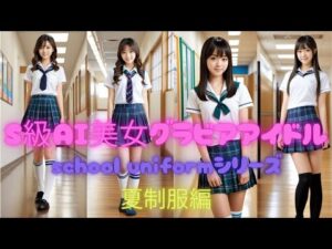 S級AI美女グラビアアイドルschool uniformシリーズ『夏制服編』