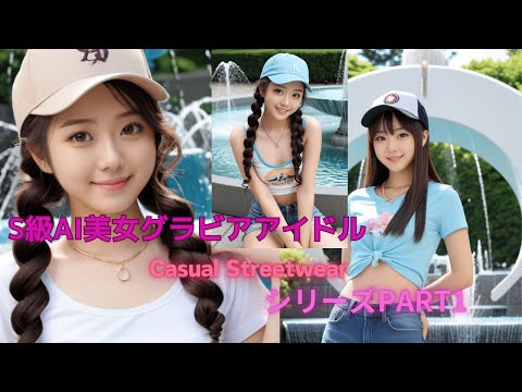 S級AI美女グラビアアイドルCasual StreetwearシリーズPART1