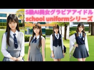 【AI美女／LookBook】S級AI美女グラビアアイドルschool uniformシリーズ『JK制服図鑑』#AI美女 #ailookbook #ai美女リアル #aiグラビア