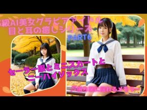 【AI美女／LookBook】S級AI美女グラビアアイドル目と耳の癒しシリーズPART6【セーラー服ミニスカートニーハイソックス編】#AI美女 #ailookbook #ai美女リアル #aiグラビア
